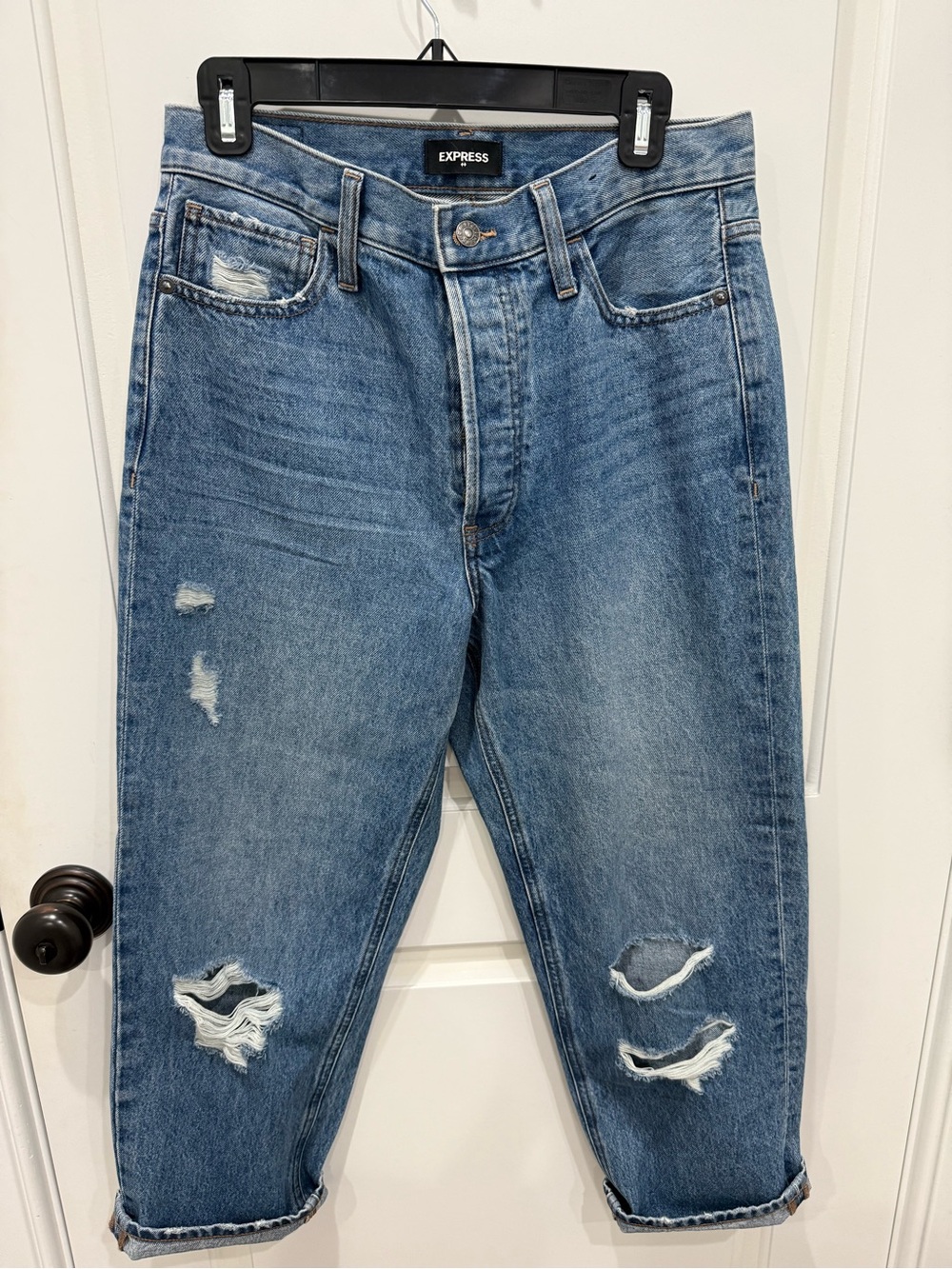 Express High Wasted Ankle Jeans